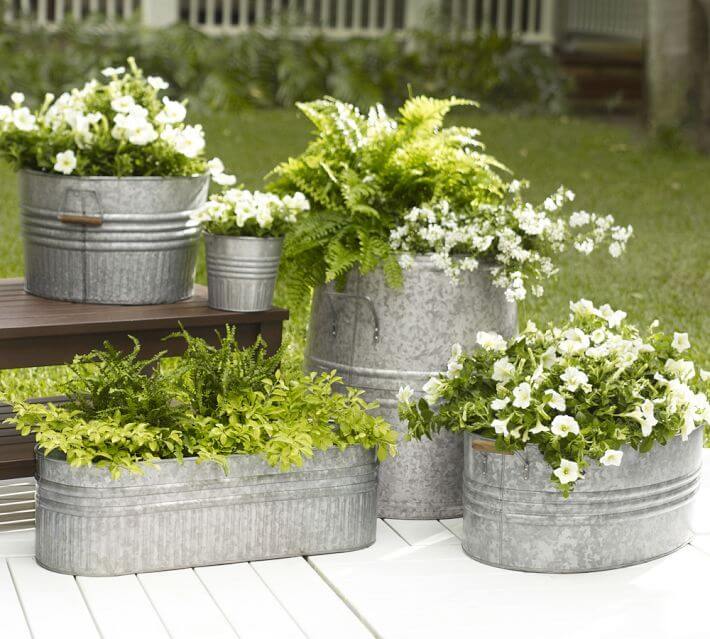 Metal Pots  Prairie Blossom Nursery