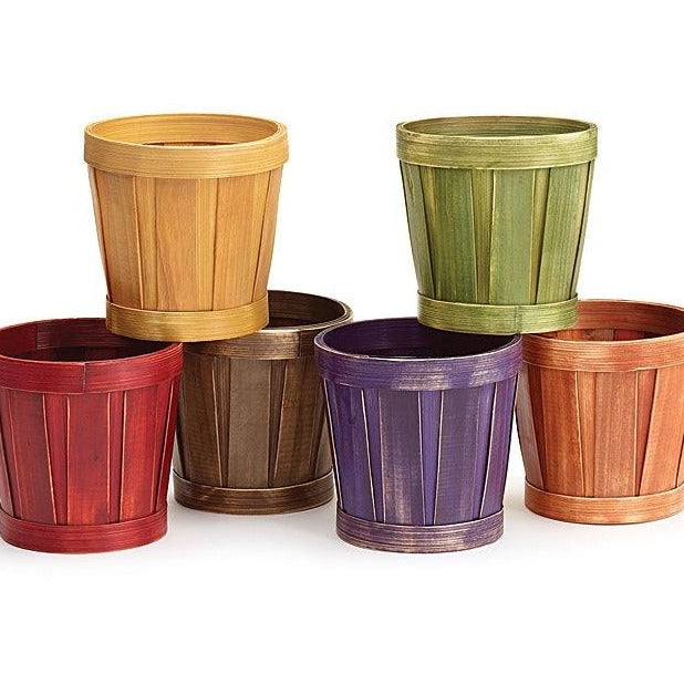 6 inch plant pot covers Burton & Burton POT COVER 6 inch WOODCHIP Fall Colors 6 ASSORTED