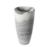 Algreen_ Acerra Curved Tall Marble Vase Planter