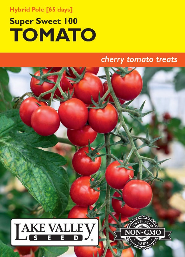 Tomato (Pole) Super Sweet 100 Hybrid – Prairie Blossom Nursery