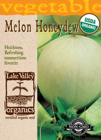 Organic Melon Honeydew Green Flesh Heirloom