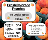 Farmers Market Fresh Colorado Peaches (Local Pickup Only)