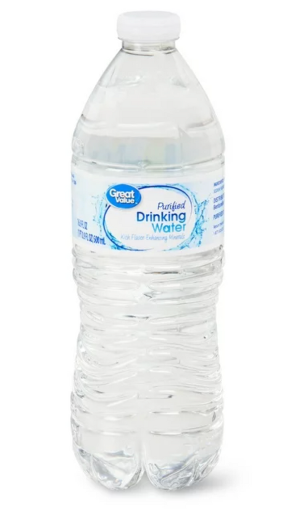 Great Value Purified Drinking Water (16.9 fl oz) – Prairie Blossom Nursery