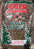 Gold Diamond Grade A Cedar Mulch 3 cu ft