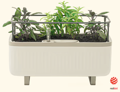self watering herb planter box Vego EZ Self-Watering Herb Planter Box with Trellis – Prairie Blossom Nursery