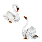 Evergreen_ Metal Swan Statues