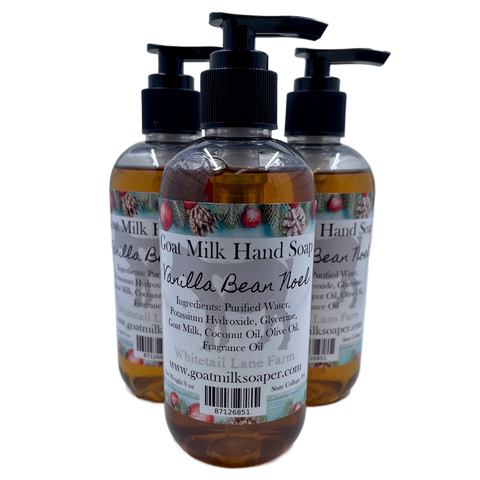 Liquid Goat Milk Hand Soap Vanilla Bean