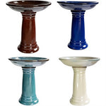 Sun Ceramica_Glazed Birdbath