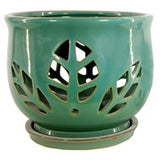 MCD_ 9.5in Tulip Leaf Orchid Pot