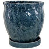 MCD_ Hammered Cache Pots w/saucer