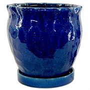 MCD_ Hammered Cache Pots w/saucer