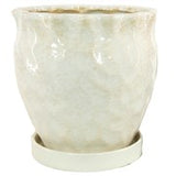 MCD_ Hammered Cache Pots w/saucer