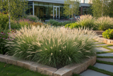 Grass Miscanthus 'Adagio' Dwarf Maiden
