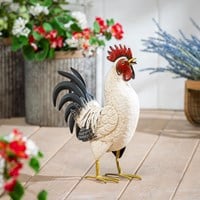 Evergreen_ Metal Rooster_with light feathers