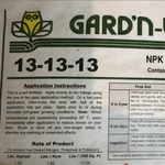 Gard'n Wise NPK Fertilizer 13-13-13 (12% Surfur) 50#