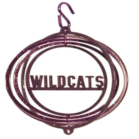 Swen_ Kansas State Wildcats Tini Swirly Metal Wind Spinner