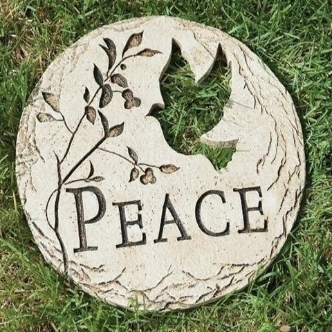 Roman 12 inch Peace Garden Stone, Dove
