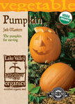 Organic Pumpkin Jack O’Lantern