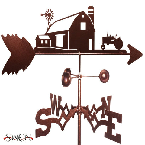 Swen_ Farm Scene Formal International Tractor Weathervane