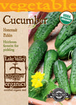 Organic Cucumber Homemade Pickles Heirloom