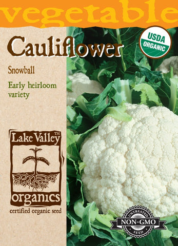 Organic Cauliflower Snowball Heirloom