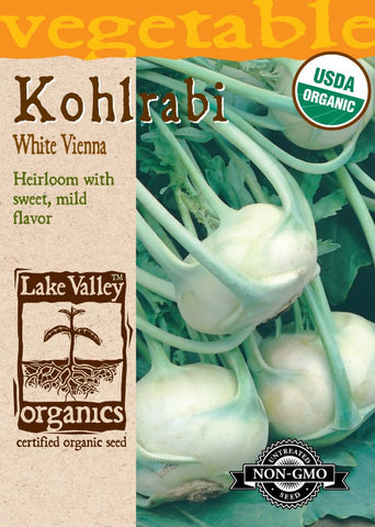 Organic Kohlrabi White Vienna Heirloom