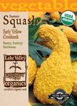 Organic Squash Summer Early Yellow Crookneck Heirloom