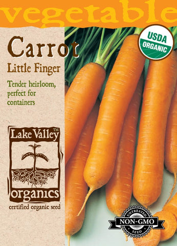 Organic Carrot Little Finger Heirloom