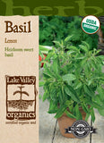 Organic Basil Lemon Heirloom