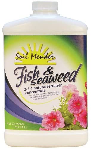 Soil Mender Fish & Seaweed 2-3-1 Natural fertilizer Conc.  Prairie Blossom  Nursery