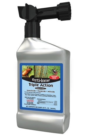 fertilome liquid carbaryl garden spray Triple Action RTS 32 oz