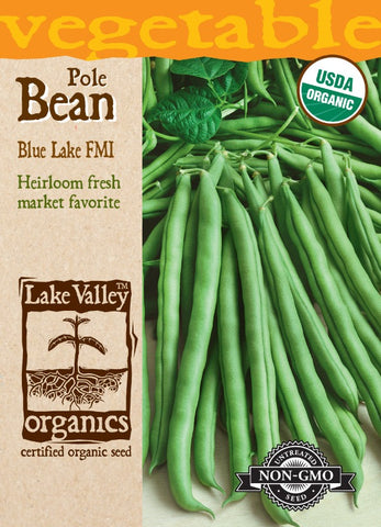 Organic Bean (Pole) Blue Lake FM1 Heirloom