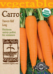 Organic Carrot Danvers Half Long Heirloom