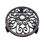 Wagner Round Cast Iron Plant Caddy, 11.4"