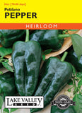 PEPPER HOT POBLANO (MILDLY HOT) Heirloom