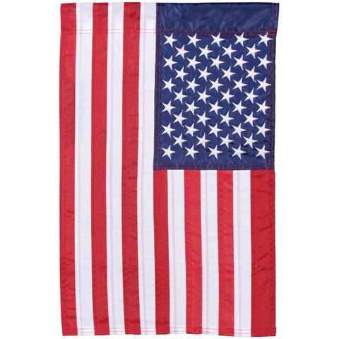 Carson_ "Traditional American Flag" Grommeted Embroidered Flag