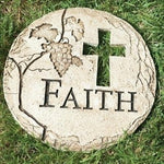 Roman 12 inch Faith Garden Stone, Cross