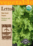 Organic Lettuce Black Seeded Simpson Heirloom