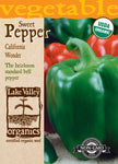 Organic Pepper Sweet California Wonder Green Bell
