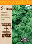 Organic Spinach Bloomsdale Longstanding Heirloom