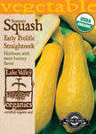 Organic Squash Summer Early Prolific Straightneck Heirloom
