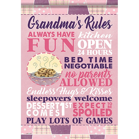 Carson_ DuraSoft™ Garden Flag "Grandma's Rules"