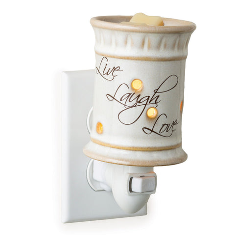 Candle Warmers Etc. Pluggable Fragrance Warmer, Live,Laugh,Love