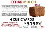 Cedar Mulch Bale