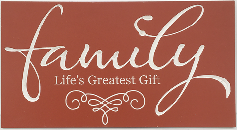 Wall Art Rectangle Family Life's Greatest Gift