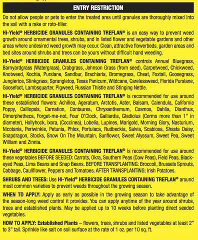 hi yield herbicide Hi-Yield® Herbicide Granules Weed and Grass Preventer – Prairie Blossom Nursery