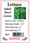 PBN Lettuce 'Salad Bowl' Green