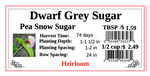 PBN Pea Sugar 'Snow Dwarf Grey'