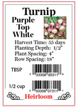 PBN Turnip 'Purple Top White Globe '