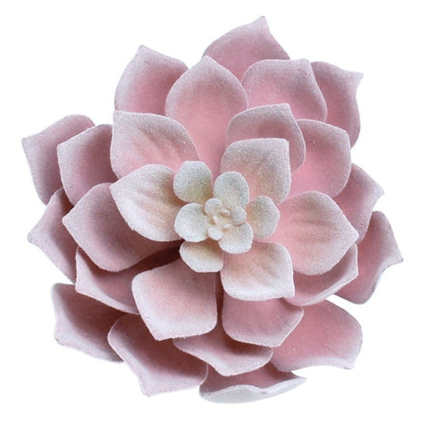 Artificial_ Succulent Echeveria Pink with Light Tips